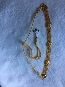 18k gold plated choker.