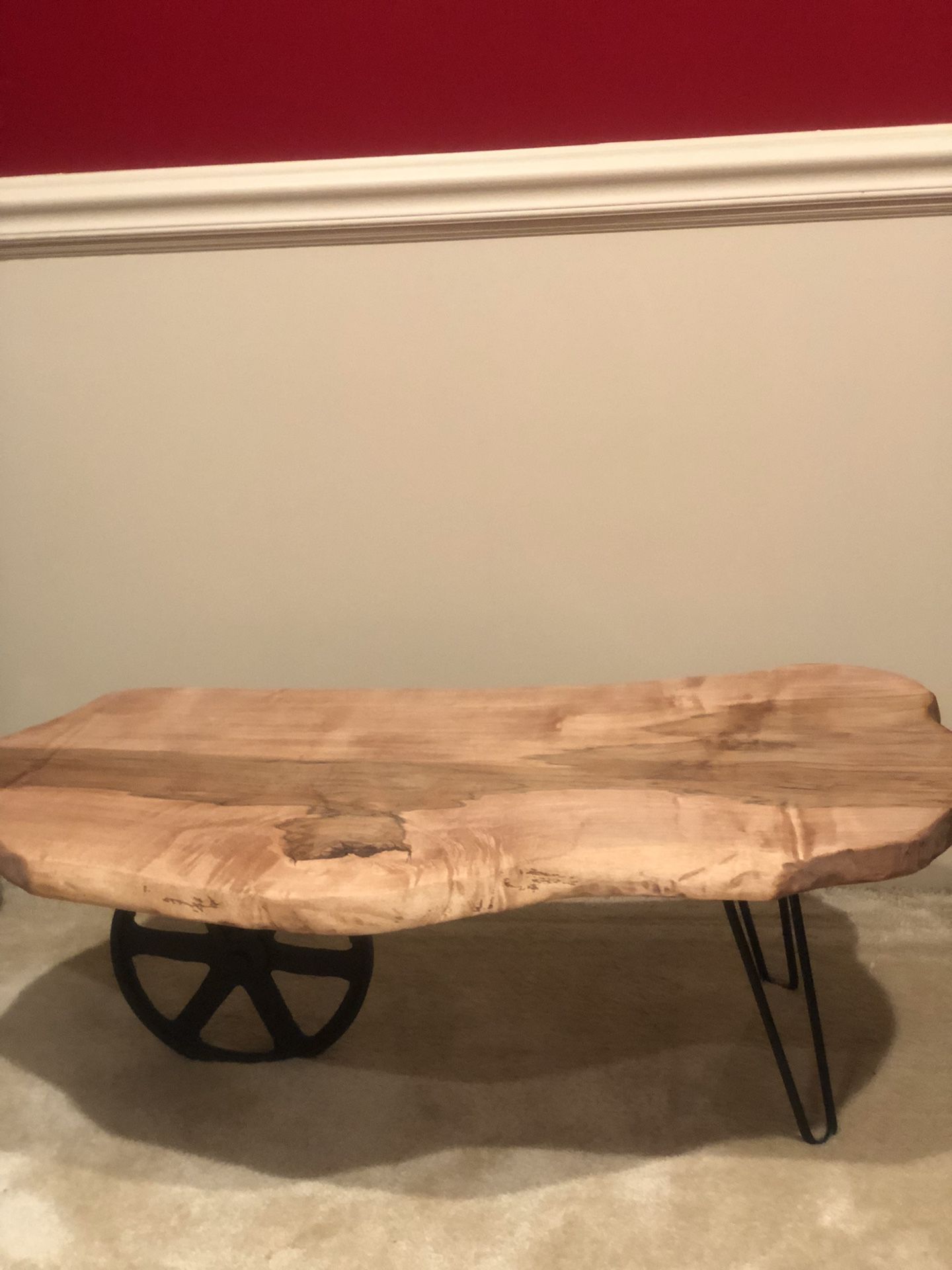 One of A Kind Handcrafted Wood Slap Coffee Table