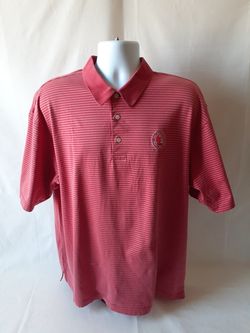 Tommy Hilfiger men's Coral stripe golf polo shirt size XL