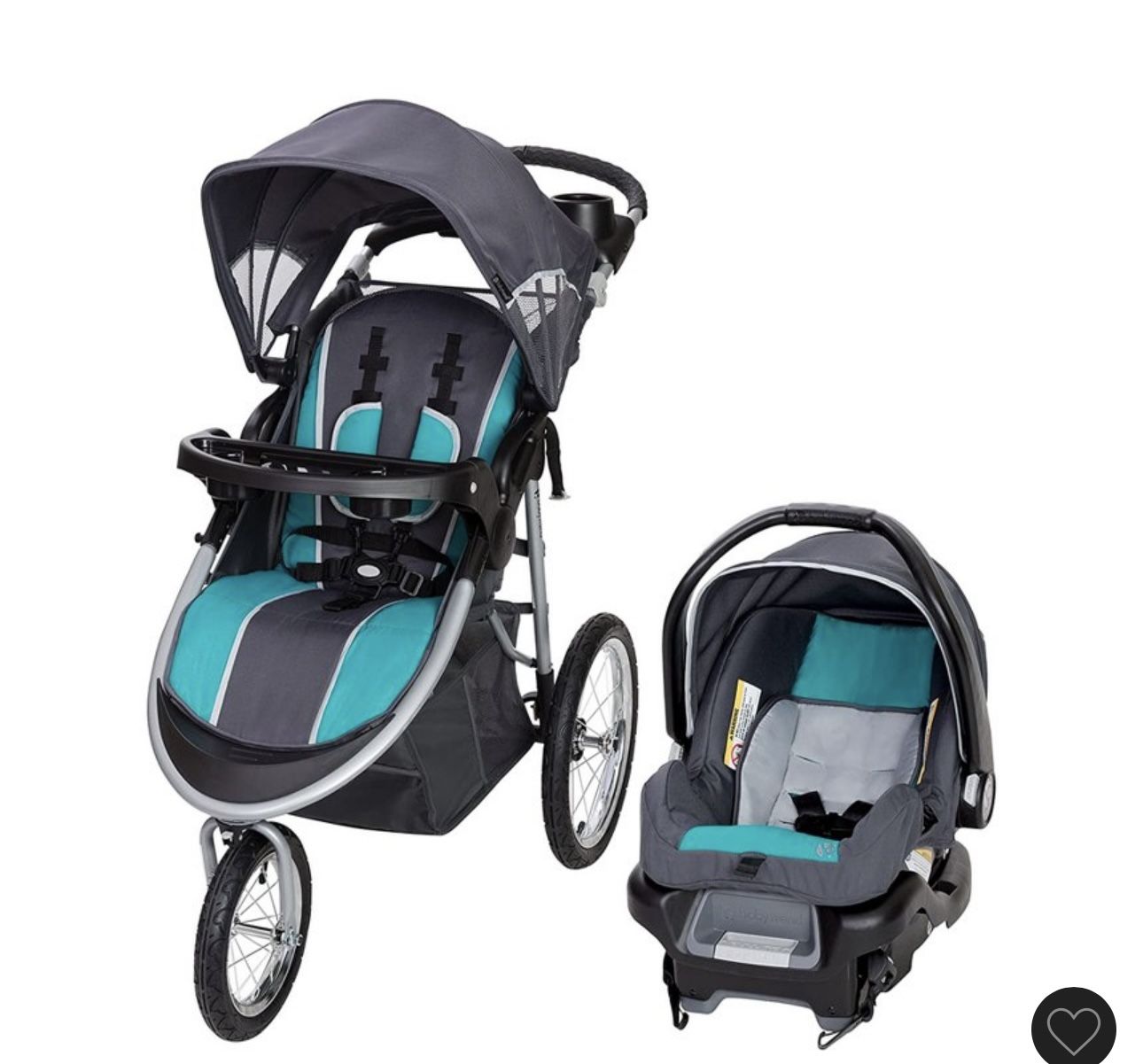 Baby Trend Pathway Jogger Travel System- Optic Aqua