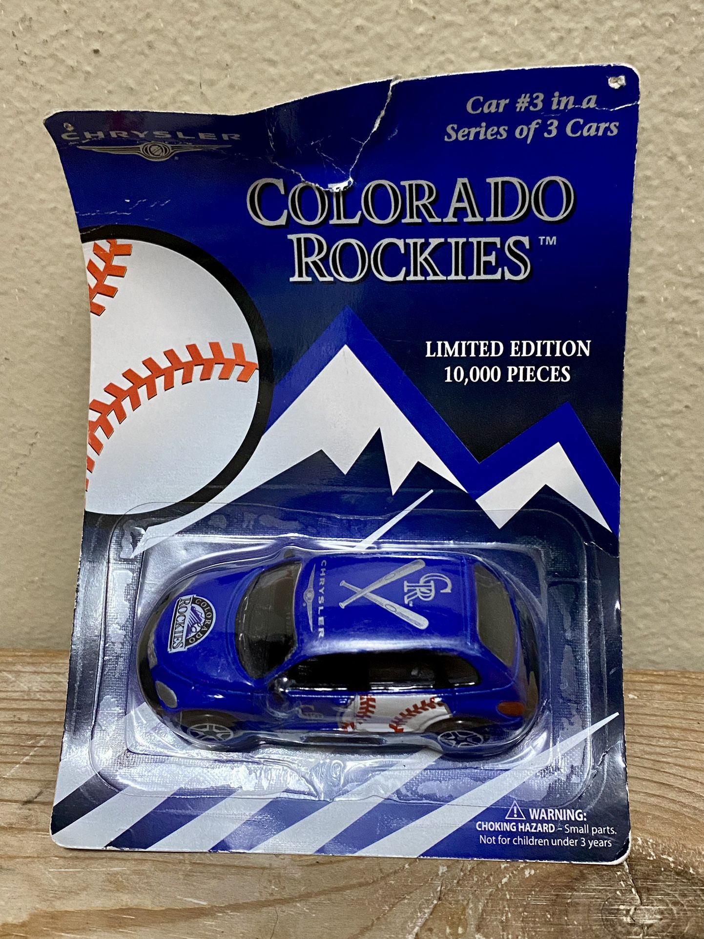 Colorado Rockies #3 of 3 Blue PT Cruiser Diecast Toy Limited Edition