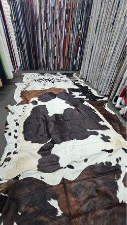 Natural Cowhide Rug Black White Brown