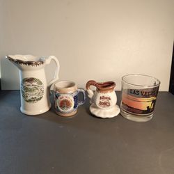 4 Old Vintage Souvenirs 