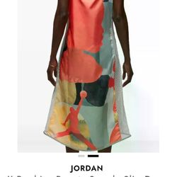 Jordan's X Bephies Beauty Supply Slip Dress - Orange
