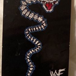 Vintage 1999 Official World Wrestling Federation Rattlesnake Skeleton Sticker.