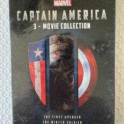 Captain America 3 Movie Collection DVD Set Factory Sealed