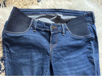 Old navy pregnancy maternity blue jeans stretch denim size 12