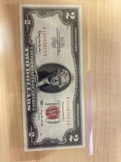 1963 $2 Red Seal U.S. Note -- HIGH GRADE VINTAGE CURRENCY!