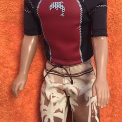 Collectible Barbie Cali Guy Surfer Blaine Doll