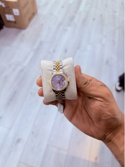 Rolex Datejust 279383RBR Steel and Gold Diamond Bezel Lavander Dial Box Paper 2017