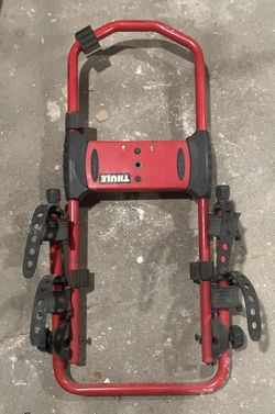 Red. Thule Bike Rack