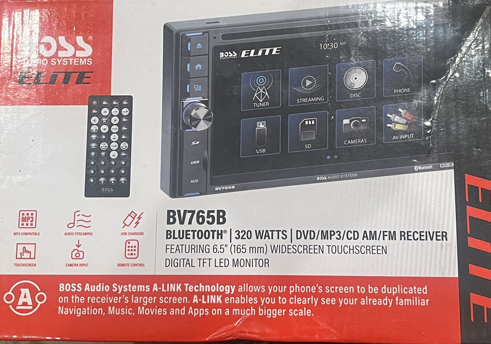 BOSS Audio Systems Elite BV765B 2 Din Bluetooth Touchscreen Car Stereo System