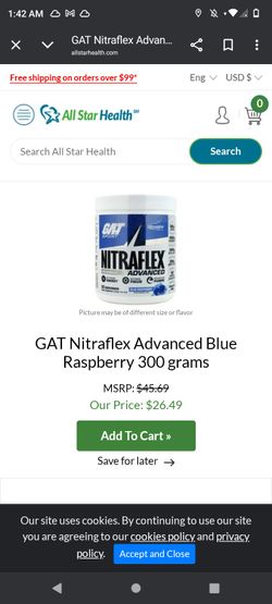 Nitea Flex Sport Blue Raspberry Blast