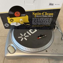 Record Player / Record Cleaning Set