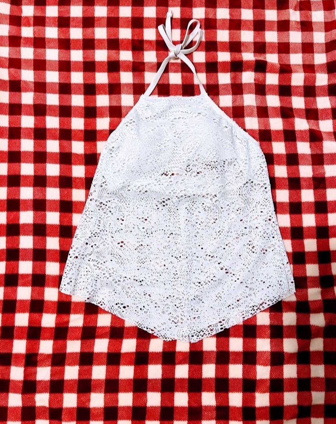 Crochet halter top with built in padded bra Mossimo Supply Co.