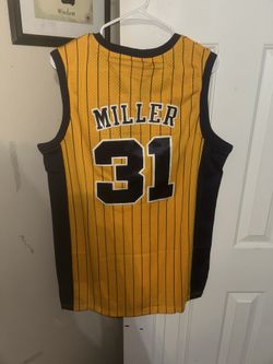 Indiana Pacers Reggie Miller yellow size L