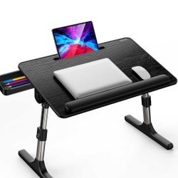 Besign LT07 Lap Desk [Extra Large], Adjustable Laptop Table, Portable Standing Bed Desk, Foldable Sofa Breakfast Tray, Notebook Computer Stand