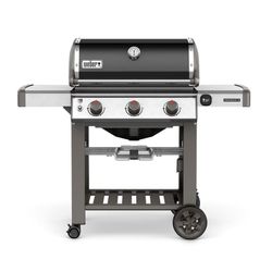 Weber Genesis II E-310 3-Burner Natural Gas Grill in Black with Built-In Thermometer