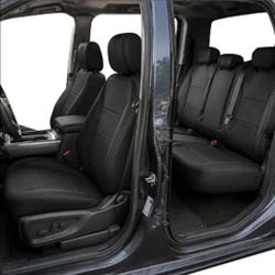 Leather 5 Seats Seat Cover for Chevy Silverado GMC Sierra 2014-2018
Waterproof, UV Resistant, Foam Padded, Full Front & Back Set, Custom Fit for 2014-