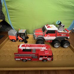 Fire Rescue, Fire Truck & Street Sweeper