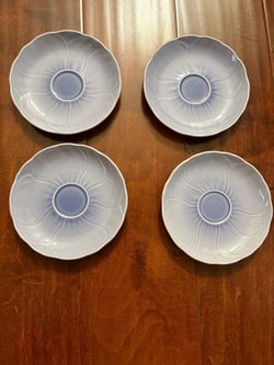 Vintage Mikasa Larr Laslo Spring Hyacinth FT600 6” Plates Lavender Set of 4