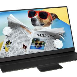 Narrow Frame Ultraslim Portable Monitor, HONGO 17.3 Inch FHD 1080P Computer Gaming