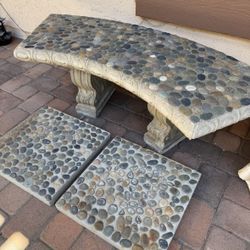 Stone Outdoor Bench