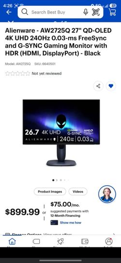 ALIENWARE OLED 4K & ASUS TUF 1440P