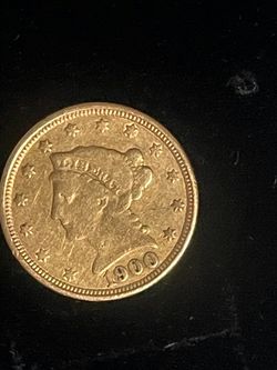 1900 $2.5 D Gold Coin - pre 1933 gold