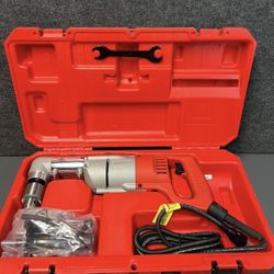 Milwaukee (3107-6) 7 Amp Corded 1/2 in. Corded Right-Angle Drill Kit with Hard Case
