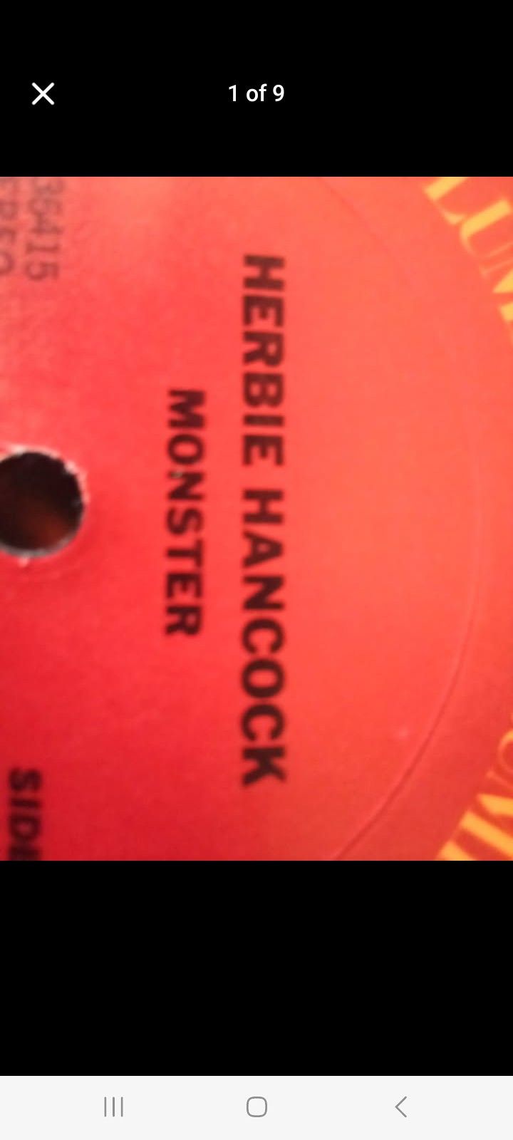 HERBIE HANCOCK MONSTER VINYL ALBUM NO COVER NO SLEEVE $25 FINAL PRICE SAME DAY SHIPPING