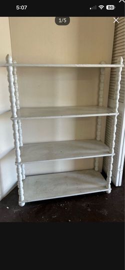 White heavy duty shelving