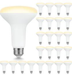 Sigalux 24 Pack BR30 LED Recessed Can Light Bulbs, 7.5W Equivalent 65W, 650 Lumens, 2700K Soft White, Dimmable, CRI 80, 110° Wide Beam, E26 Base, Idea