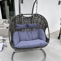 2 Seat Outdoor Swing Chair - Free Delivery ✅ Outdoor Swinging Chair - Lounge Chair