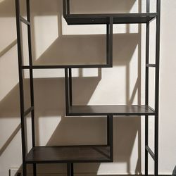 Ashley Frankwell Bookcase – Modern Geometric Shelf