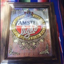 Vintage Mirrored Bar Sign