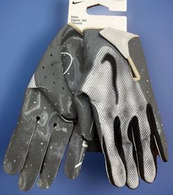 Brand New Nike Vapor Jet 7.0 Grey Football Gloves Men Size Large,  XL