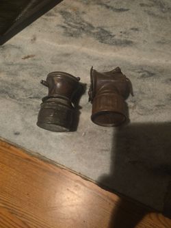 Old mining lamps