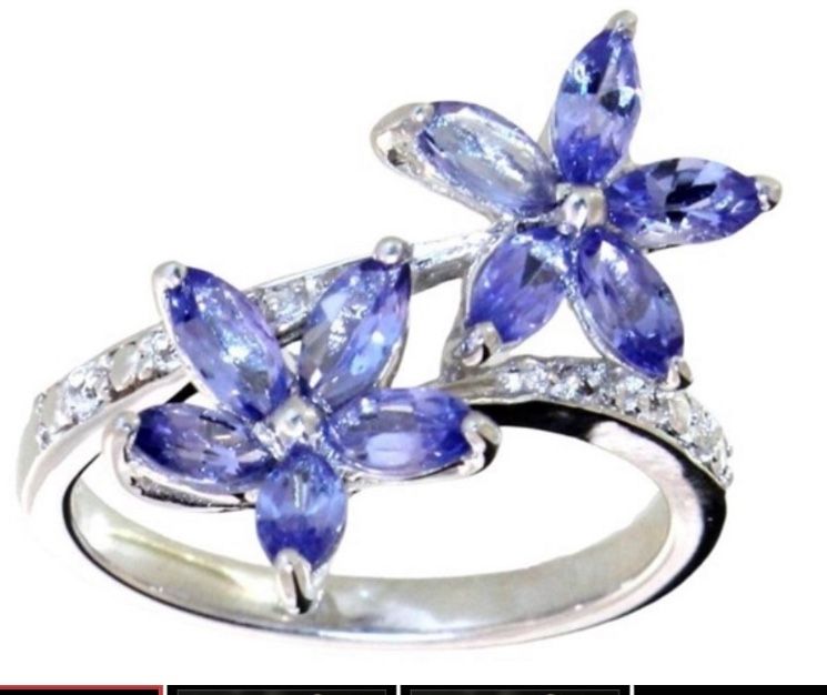 Natural Tanzanite Ring