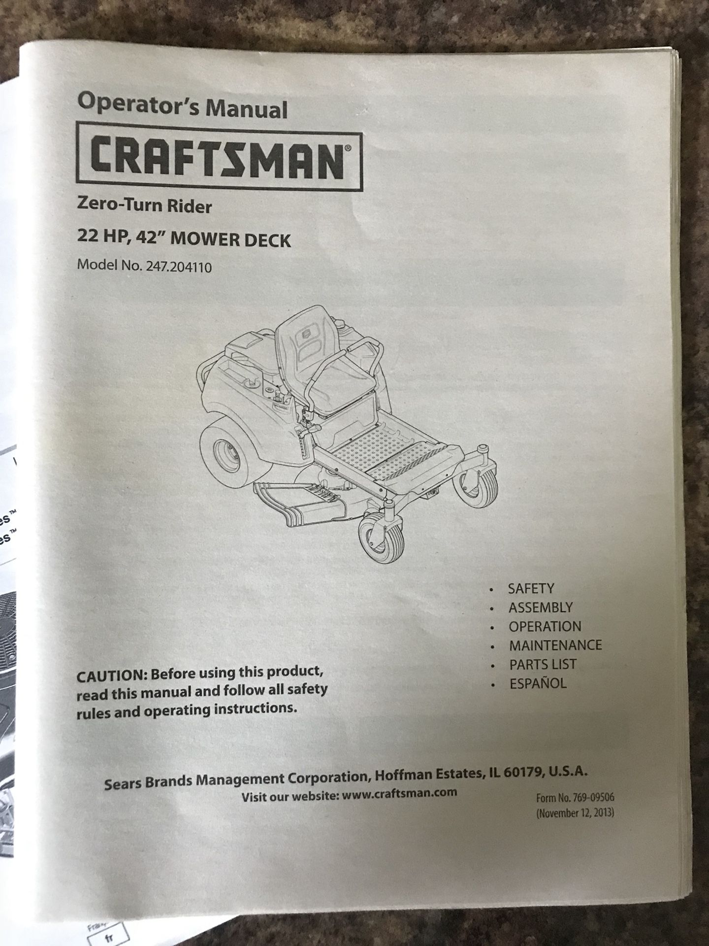 craftsman 247.204110