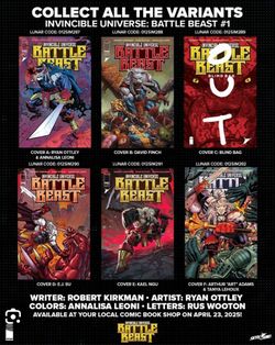 Invincible Battle Beast Issue #1 first printing, Image Comics