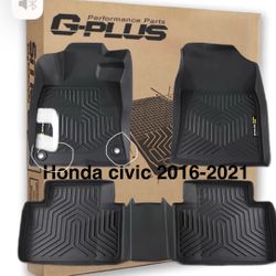 Floor Mats For Honda Civic 2016 To 2021