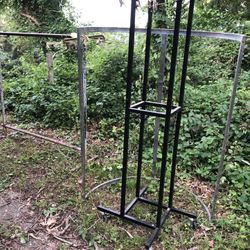 3 Industrial Clothing Racks $100