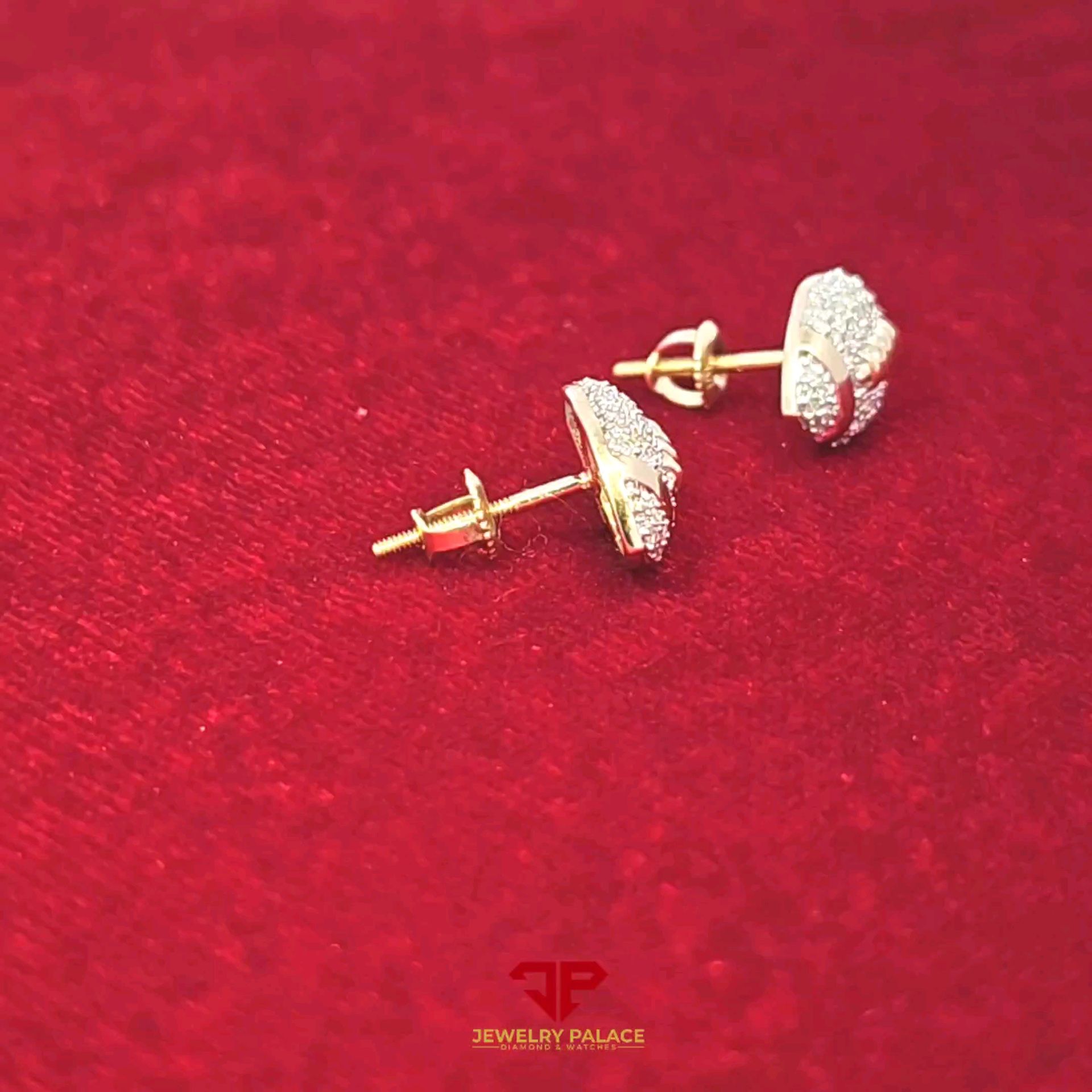 Elegant Football Earrings with 10K Gold and 0.33 CTW of Diamonds