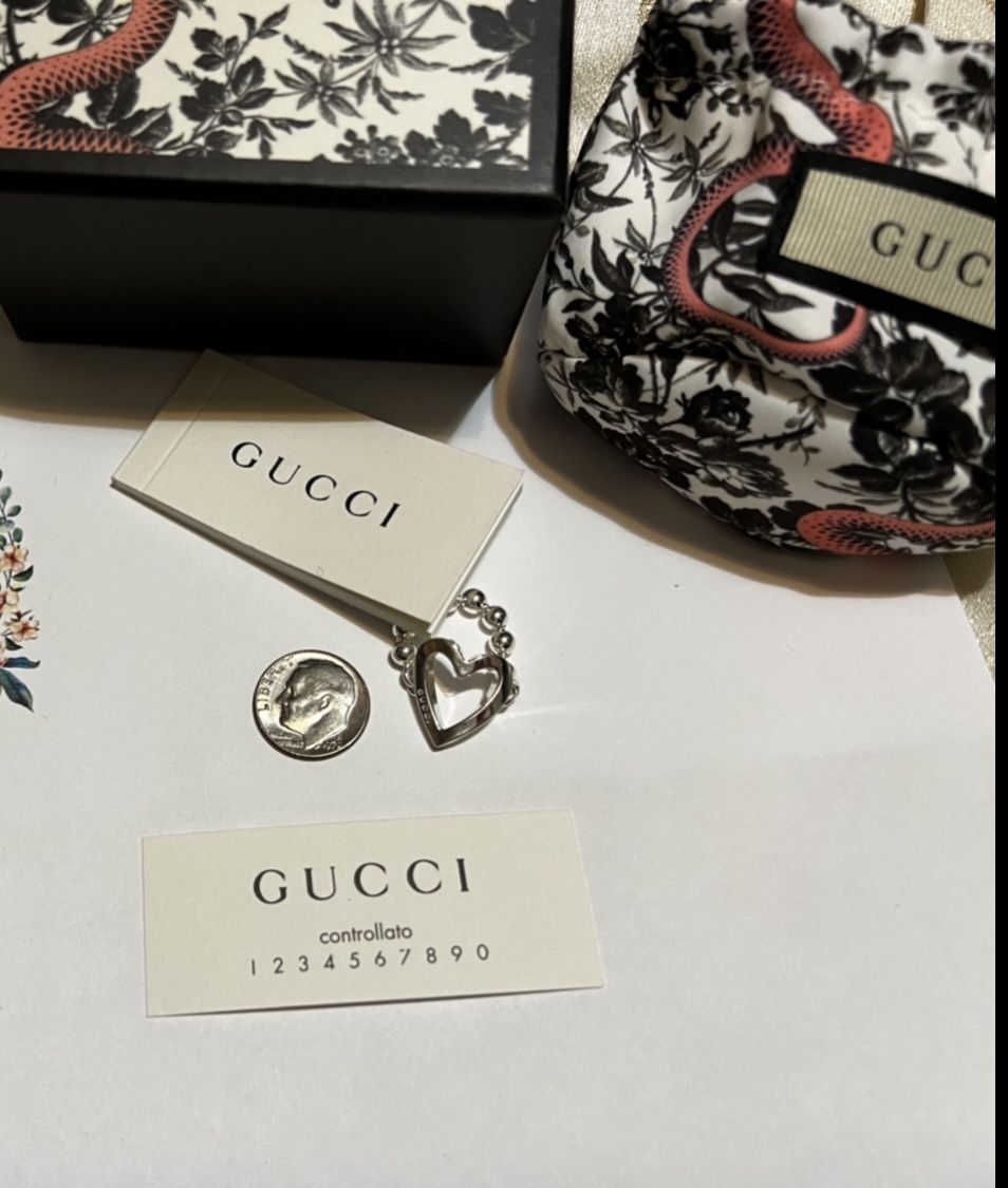 Gucci open heart ring Silver 925