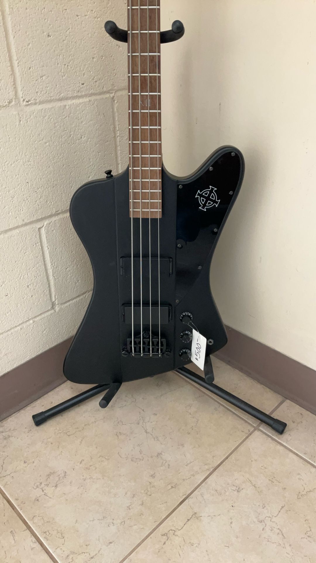 EPHIPHONE GOTH THUNDERBIRD BASS GUITAR.
