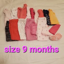 Baby Clothes Size 9 Months