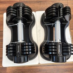 DUMBBELL 💪🏻 50 POUNDS SETS 25 POUNDS EACH ONE BRAND NEW ADJUSTABLE