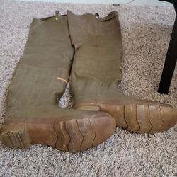 vintage rubber converse waders cracks display parts size 13 old insulated fishing Hunting work