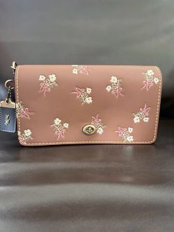 Coach Dinky 1941 Saddle With Floral Bow Print. Style 24183.